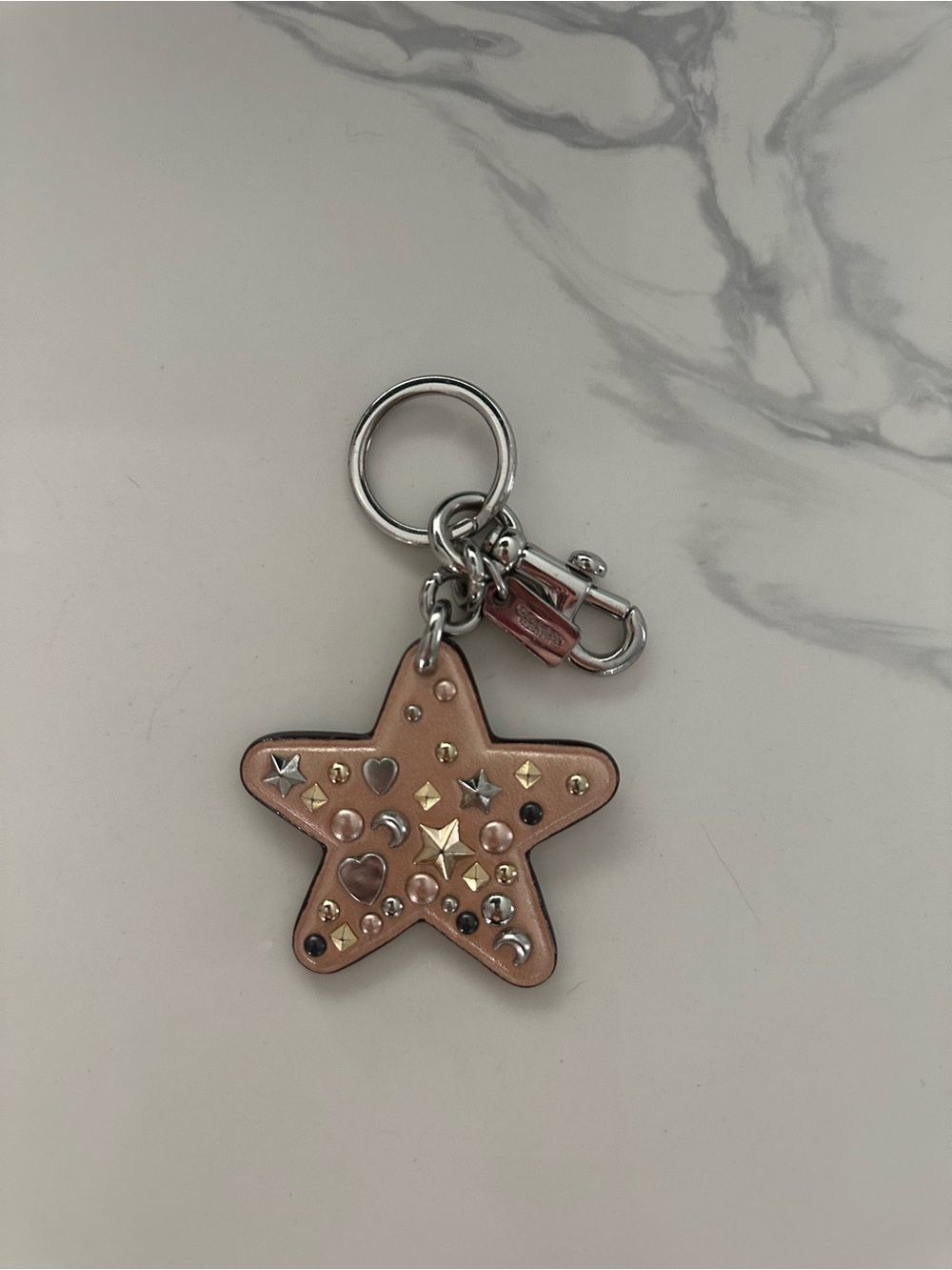 Coach Star Studded Key Chain - Picture 2 of 3